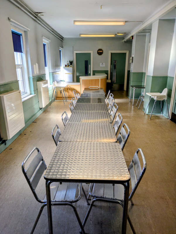 Dining Room - seating approx 25 (but we can squeeze more in with extra tables) 6 high chairs